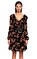 MICHAEL Michael Kors Çiçek Desenli Siyah Elbise #2
