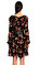 MICHAEL Michael Kors Çiçek Desenli Siyah Elbise #4