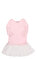 Polo Ralph Lauren Çizgili Tül Detaylı Pembe-Beyaz Kız Çocuk Elbise #1