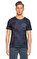 Superdry Çiçek Desenli Lacivert T-Shirt #1