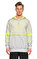 Les Benjamins Kapüşonlu Neon Gri-Sarı Sweatshirt #3