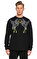 Les Benjamins Baskı Desen Siyah Sweatshirt #3