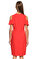 Elie Tahari Fırfır Detaylı Kırmızı Elbise #4