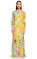 Boutique Moschino Çiçekli Renkli Uzun Elbise #1