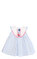 BillieBlush Kız Bebek Çizgili Mavi - Beyaz Elbise #1