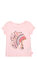 BillieBlush Kız Çocuk İşleme Detaylı Pudra T-Shirt #1