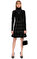 Alexander McQueen Zımbalı Boğazlı Siyah Elbise #1