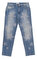 Pinko Yıldız İşlemeli Mavi Kız Çocuk Jean Pantolon #1