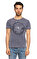 Guess Baskı Desen Lacivert T-Shirt #1