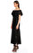 Alexander McQueen Uzun Kayık Yaka Midi Siyah Elbise #2