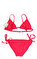 Miss Blumarine Kız Çocuk Gül İşlemeli Pembe Bikini #2