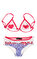 Miss Blumarine Kız Çocuk Kalp Desenli Beyaz-Pembe Bikini  #1