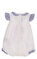 Miss Blumarine Kız Bebek Baskı Desen Çıtçıtlı Beyaz-Mavi Tulum #2