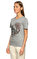 Alexander McQueen Kuru Kafa Desenli Gri T-Shirt #7