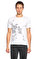 Alexander Mcqueen Baskı Desen Beyaz T-Shirt #1