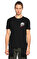 Alexander Mcqueen Baskı Desen Siyah T-Shirt #1
