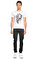 Alexander Mcqueen Baskı Desen Beyaz T-Shirt #2