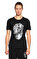 Alexander Mcqueen Baskı Desen Siyah T-Shirt #1