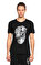 Alexander Mcqueen Baskı Desen Siyah T-Shirt #3