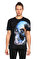 Alexander Mcqueen Baskı Desen Siyah T-Shirt #1