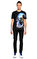 Alexander Mcqueen Baskı Desen Siyah T-Shirt #2