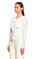 Armani Collezioni Çizgili Beyaz-Gri Ceket #4