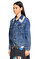 Sandro İşlemeli Mavi Jean Denim Ceket #4