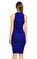 Donna Karan V Yaka Lacivert Elbise #4