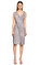 Donna Karan V Yaka Gri Elbise #1