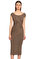 Donna Karan Midi Açık Kahverengi Elbise #2