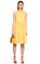 Mds Kareli Sarı Elbise #1
