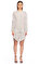 Lug Von Siga Çizgili Bordo-Beyaz Elbise #1