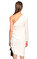 Misha Tek Kollu Mini Beyaz Elbise #4