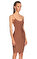 Misha Diz Üstü Kahverengi Elbise #3