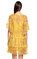 Rene Derhy Çiçek Desenli Mini Sarı Uzun Elbise #4