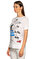 Love Moschino Baskı Desen Beyaz T-Shirt #4