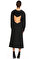 Dion Lee Kapüşonlu Midi Siyah Elbise #3