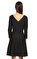 Armani Collezioni V Yaka Siyah Elbise #4