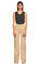 Armani Collezioni Geniş Kesim Bej Pantolon #2