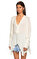 BCBG MAX AZRIA İşleme Detaylı V Yaka Beyaz Bluz #6