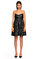 Diane Von Furstenberg Straplez Mini Siyah Elbise #1