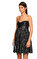 Diane Von Furstenberg Straplez Mini Siyah Elbise #3