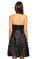 Diane Von Furstenberg Straplez Mini Siyah Elbise #4