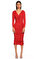 Donna Karan Midi Kırmızı Elbise #1