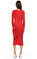 Donna Karan Midi Kırmızı Elbise #3