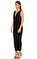Donna Karan Kruvaze Uzun Siyah Elbise #2