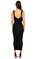 Donna Karan Kruvaze Uzun Siyah Elbise #3