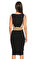 Donna Karan Kolsuz Bej Siyah Elbise #4