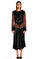 Donna Karan Deri Siyah Kahverengi Ceket #2