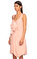 Donna Karan Askılı Pembe Elbise #3